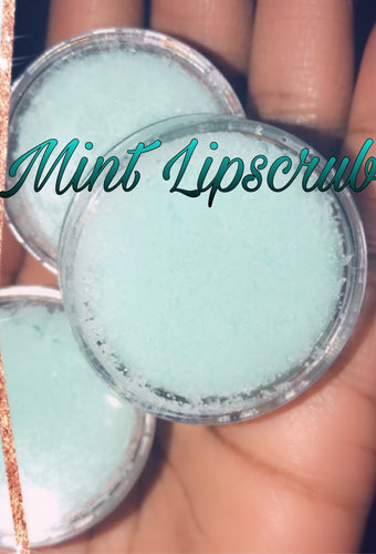 Mint lip scrub