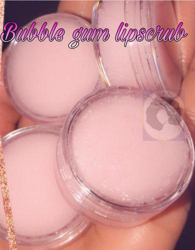 Bubble gum lip scrub