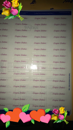 Lipgloss labels