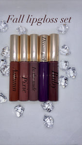 Fall lipgloss set( 5 tubes )